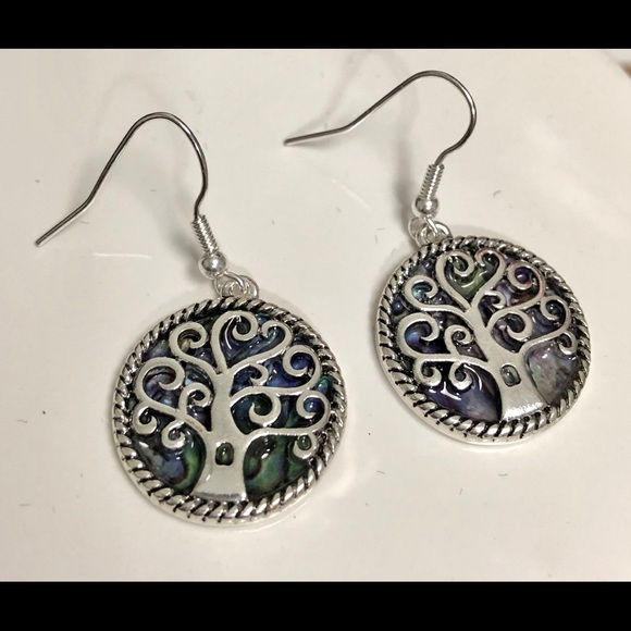 Life of tree vintage earrings - Picture 2 of 5